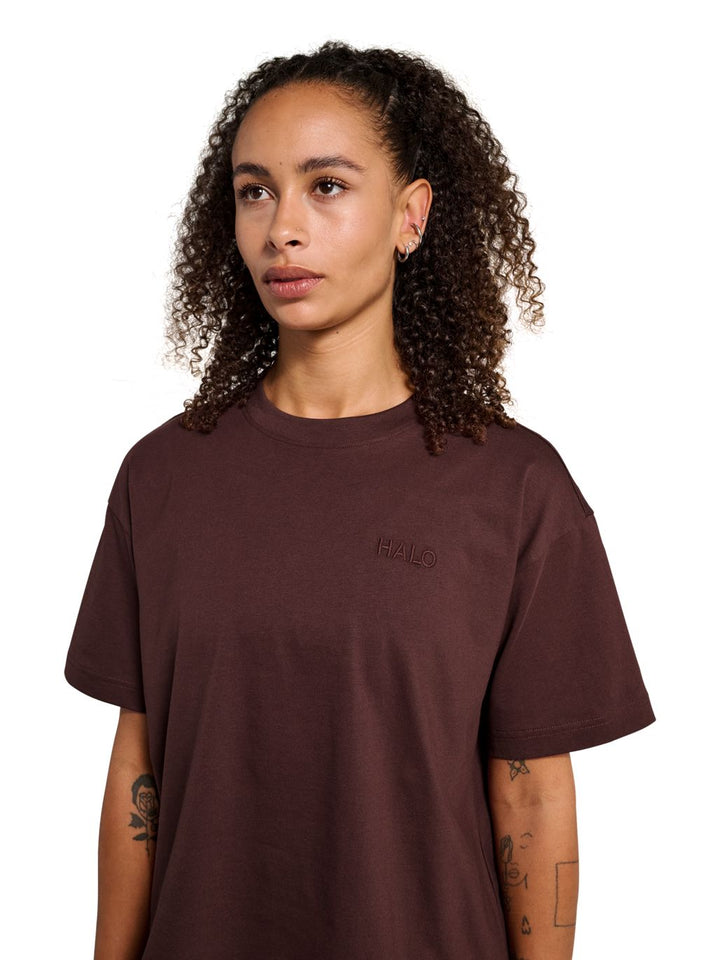 Halo - Women Logo T-Shirt 231880 - 8415 - Bitter Chocolate T-shirts 