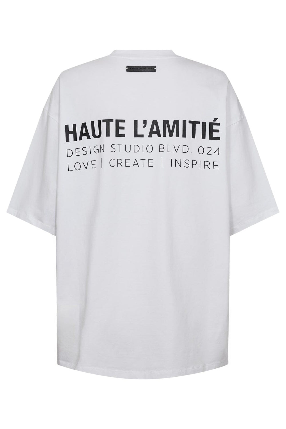 Haute L'Amitié - Back Logo Loose Tee HL10410 - White/Black Print