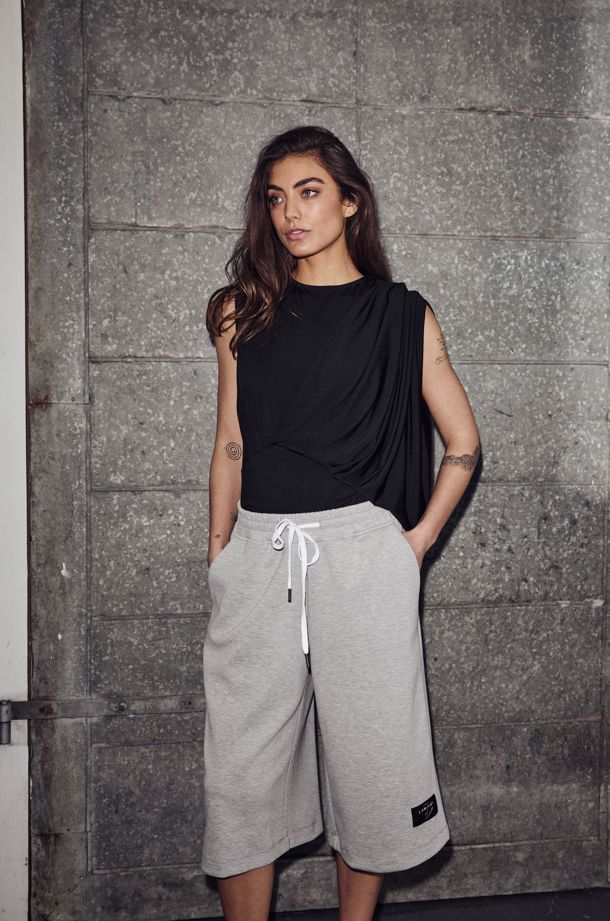 Haute L'Amitié - Belek Drape Body HL10596 - Black Bodystockings 