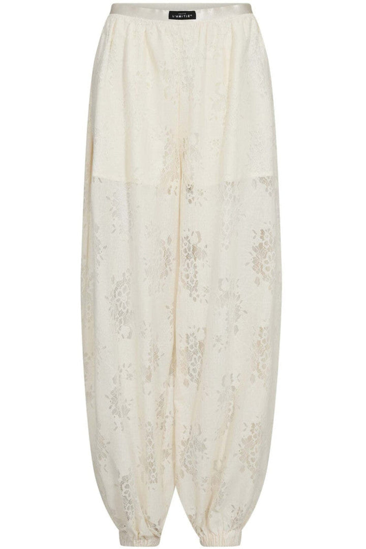 Haute L'Amitié - Bella Lace Harem Pant HL10584 - Off-White Bukser 