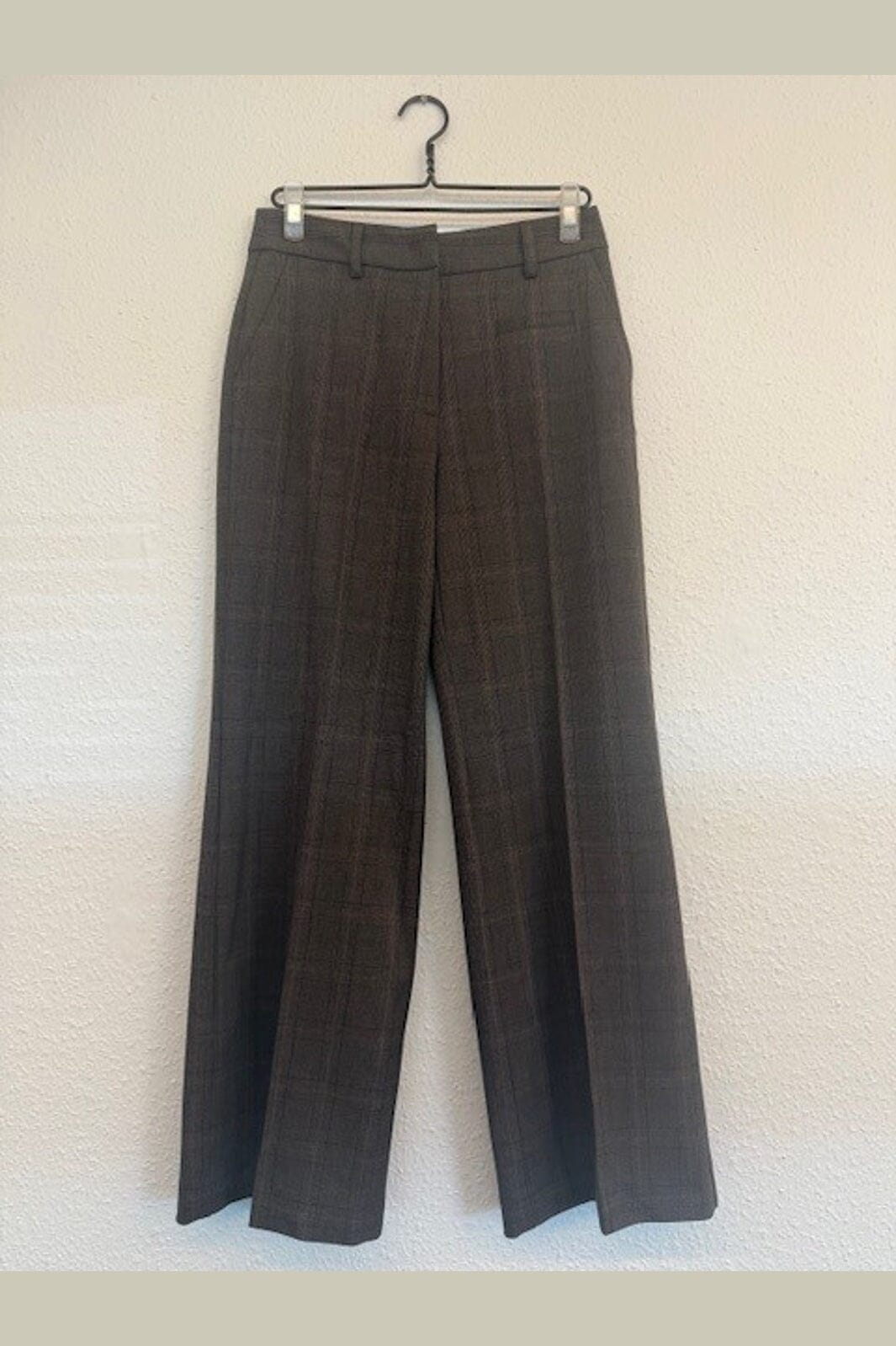 Haute L'Amitié - Check Fit Plain Pant HL10845 - Mocca