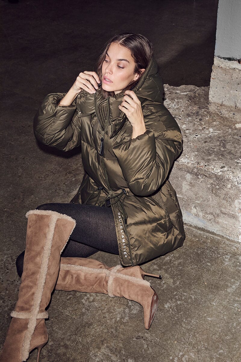 Haute L'Amitié - Climb Puffer Jacket HL10186 - Army Jakker 