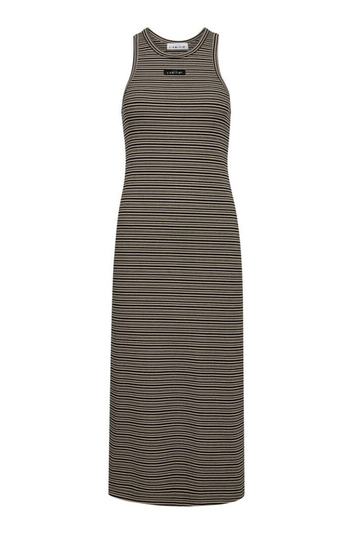 Haute L'Amitié - Dessert Rib Stripe Dress HL10136 - Walnut