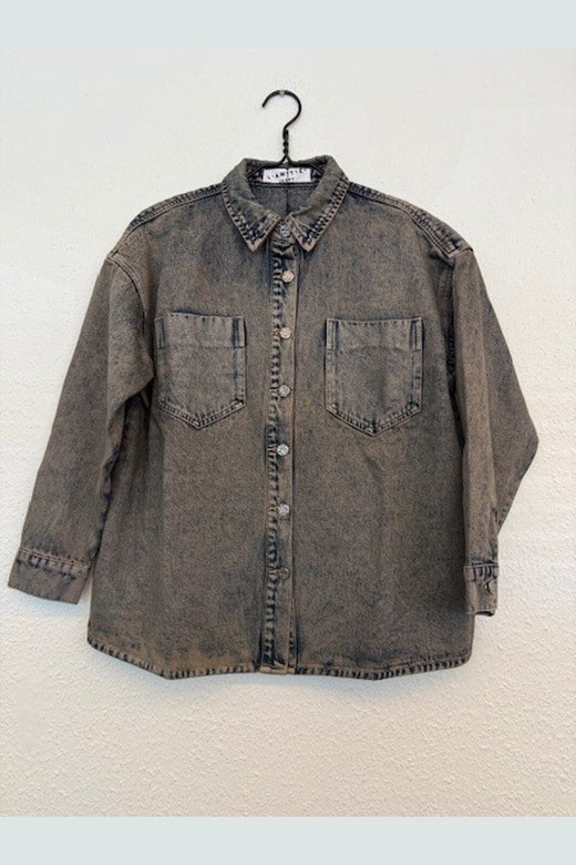 Haute L'Amitié - Drew Denim Shirt HL10861 - Mocca