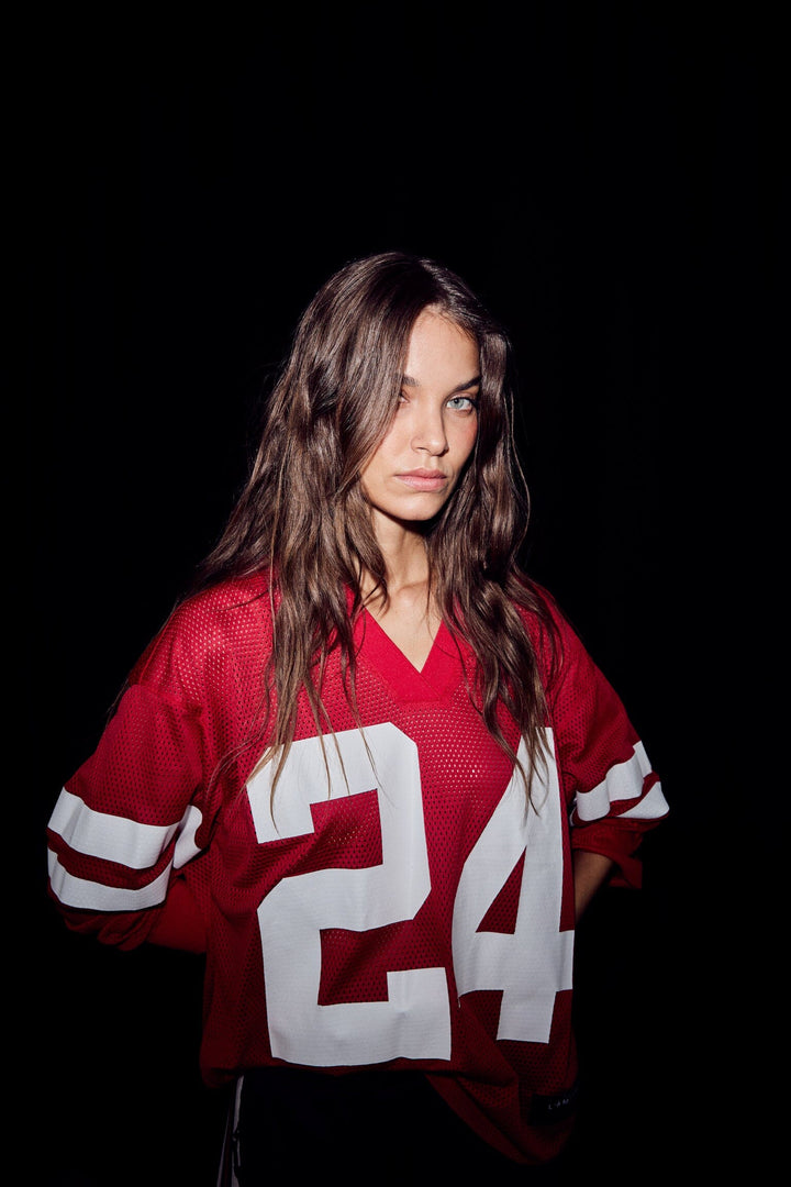 Haute L'Amitié - Drift Number Ls Tee HL10287 - Red Bluser 