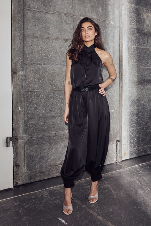 Haute L'Amitié - Evita Crop Harem Pant HL10591 - Black Bukser 