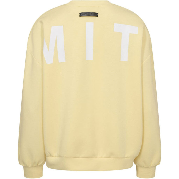 Haute L'Amitié - Maxi Split Logo Sweat HL10413 - Pale Yellow Sweatshirts 