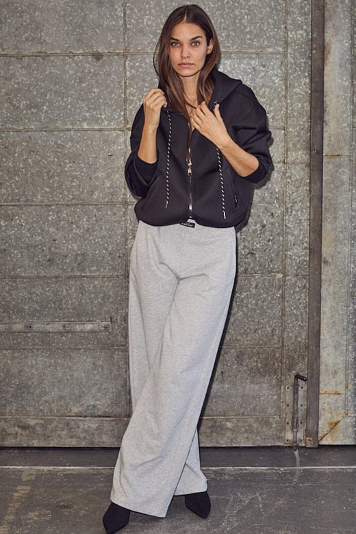 Haute L'Amitié - Mini Curve Loose Pant HL10264 - Grey Melangé Sweatpants 