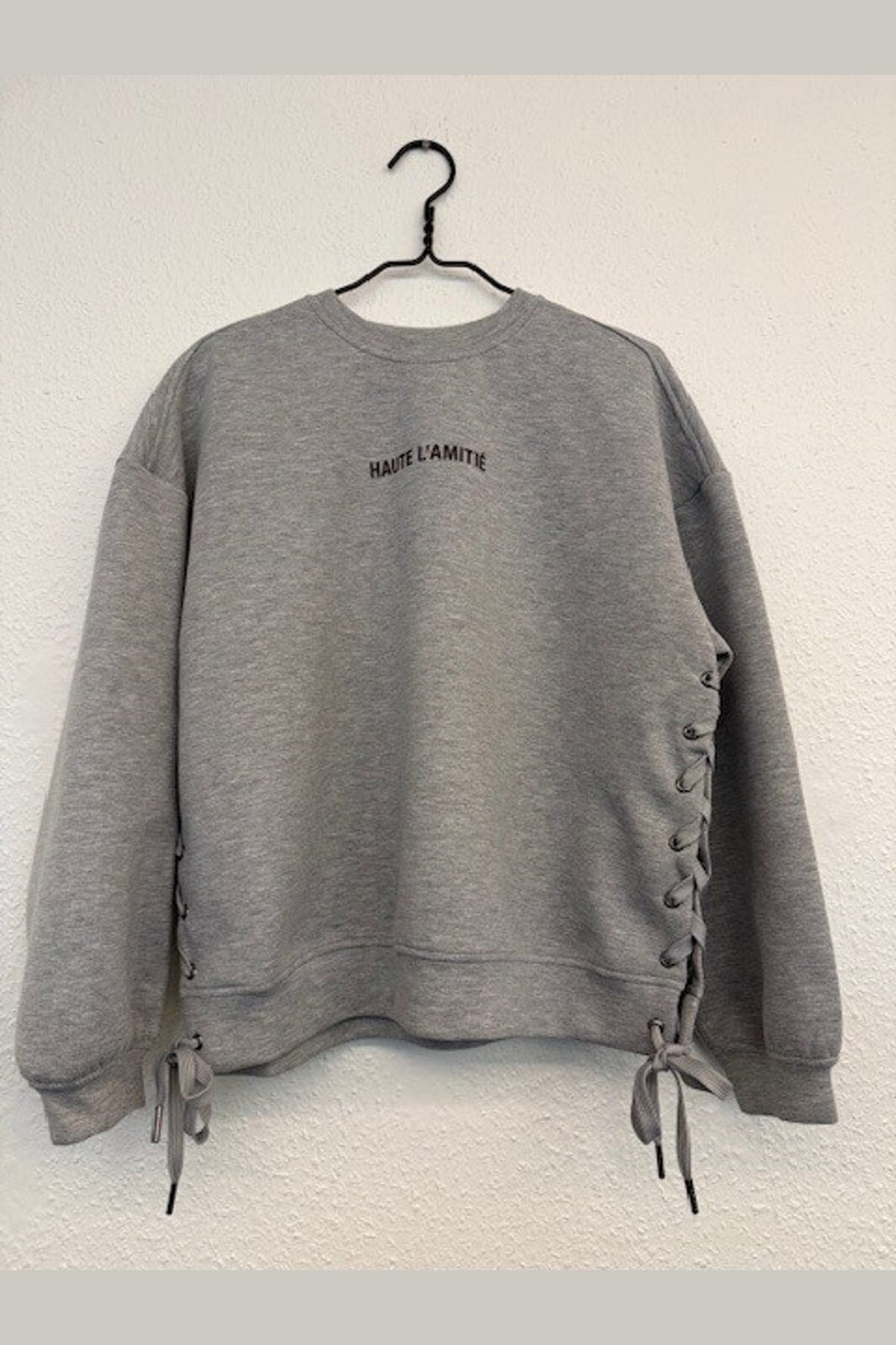 Haute L'Amitié - New Studio Tie Sweat HL10714 - Grey Melangé
