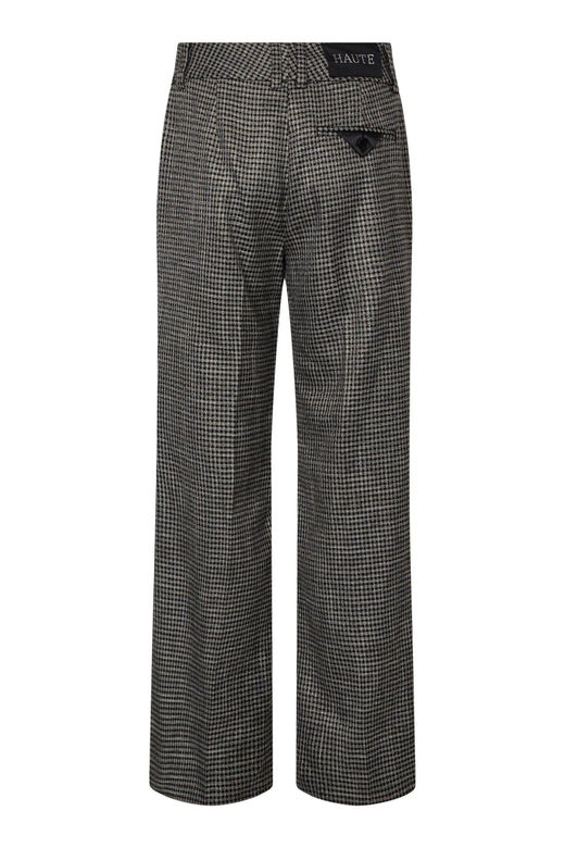 Haute L'Amitié - Pant Hl10907 - Black Silver Check Bukser 
