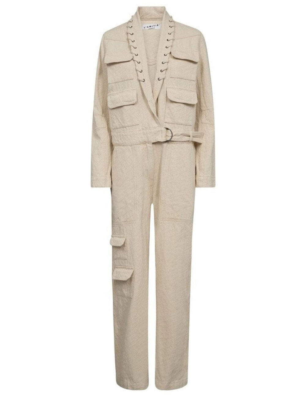 Haute L'Amitié - Pielle Structure Boiler Suit HL10483 - Pearl Jakker 