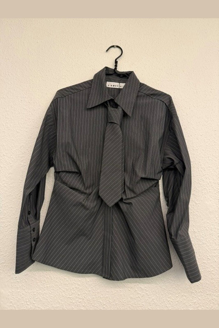 Haute L'Amitié - Pin Tie Shirt HL10949 - Antracit