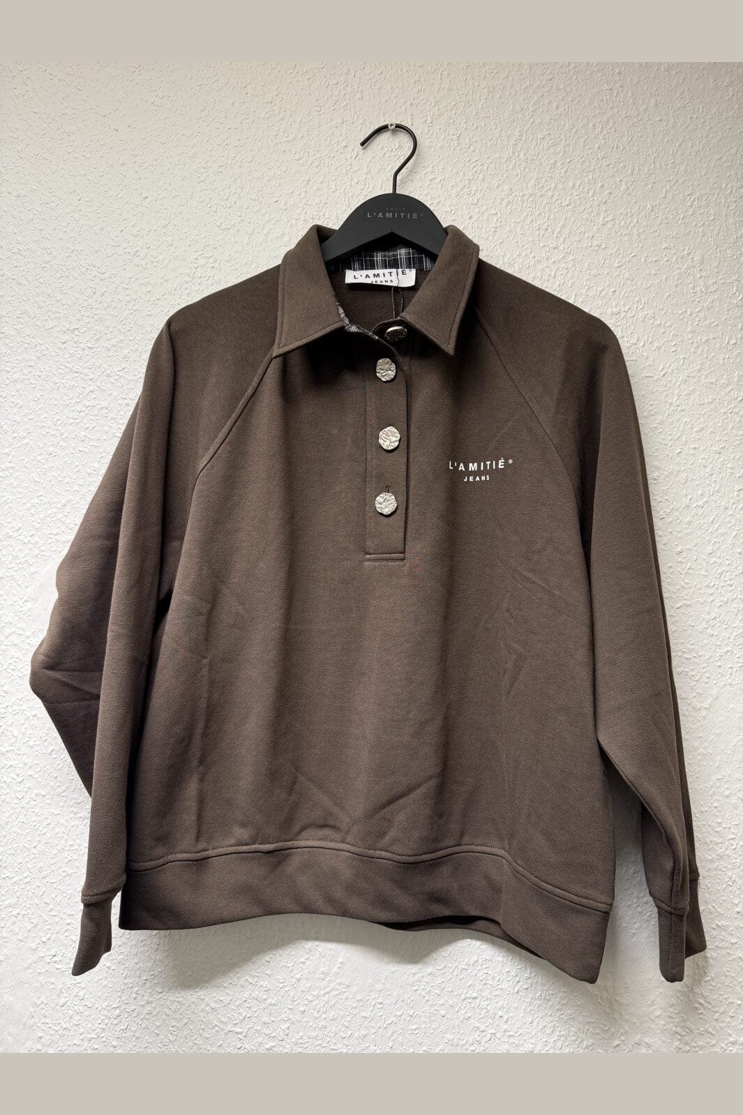 Haute L'Amitié - Polo Logo Sweat HL10034 - Mocca
