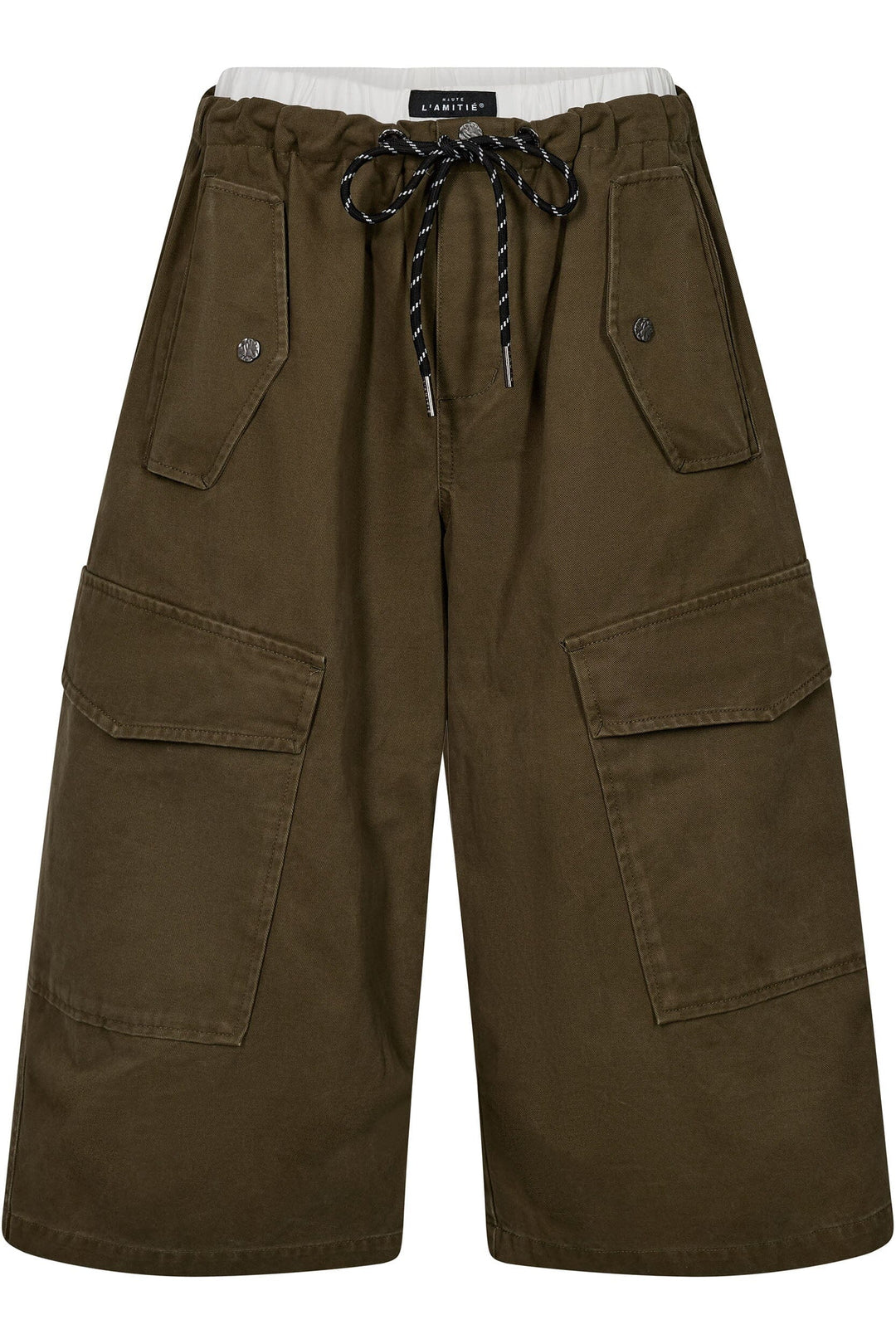 Haute L'Amitié - Pull On Cargo Bermudas Hl11005 - Army Shorts 