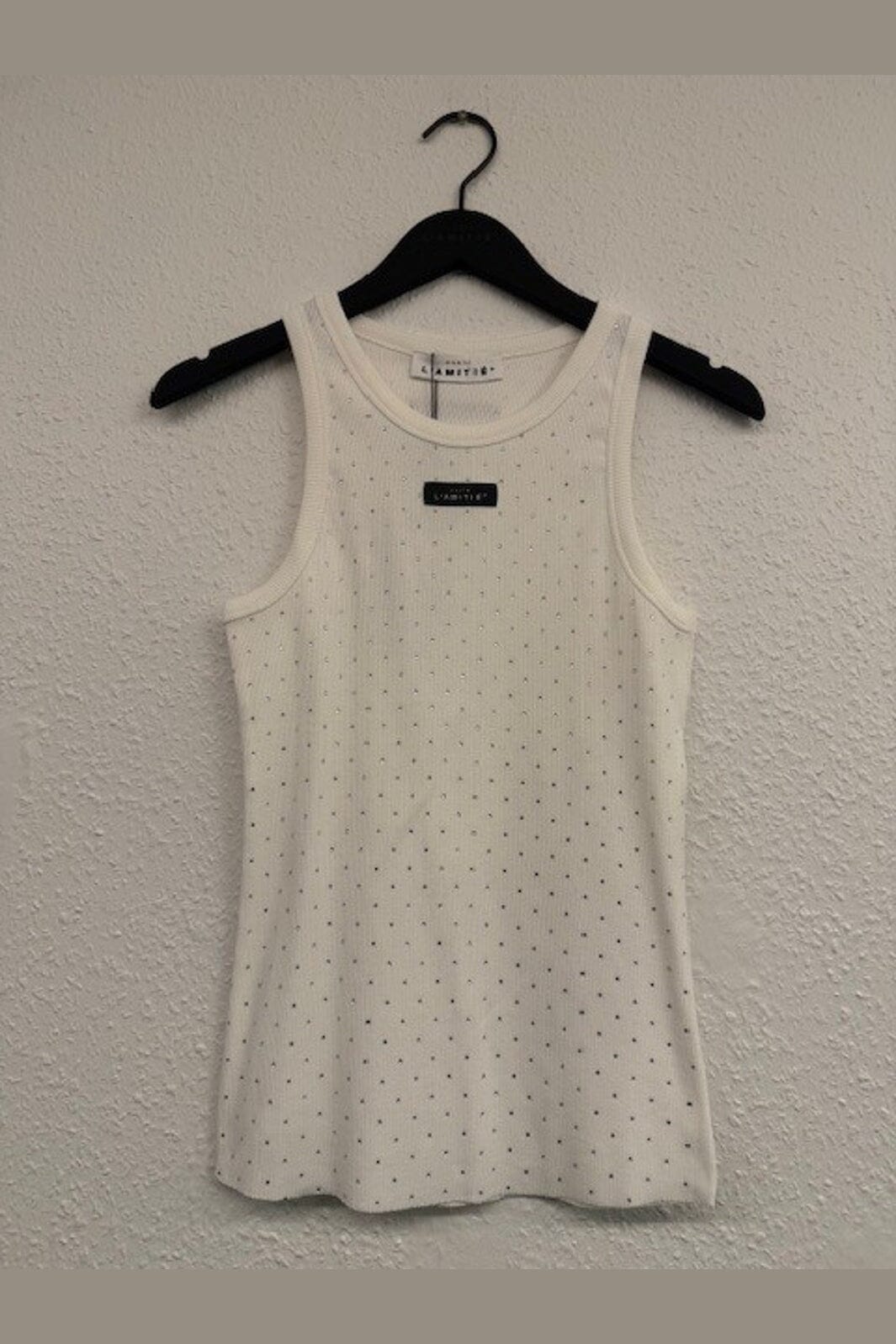 Haute L'Amitié - Rib Badge Stone Tank HL10707 - Off-White