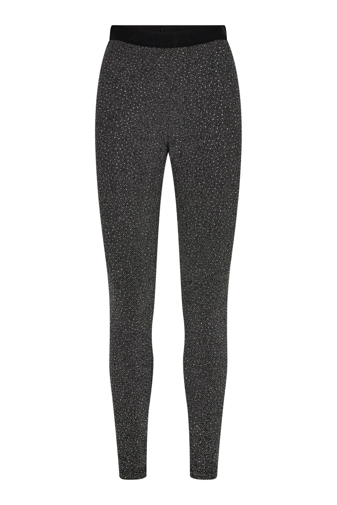 Haute L'Amitié - Rock Glitter Leggings Hl10999 - Black Bukser 