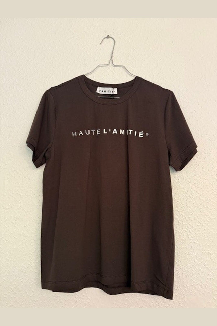 Haute L'Amitié - Rub Logo Tee HL10096 - Mocca