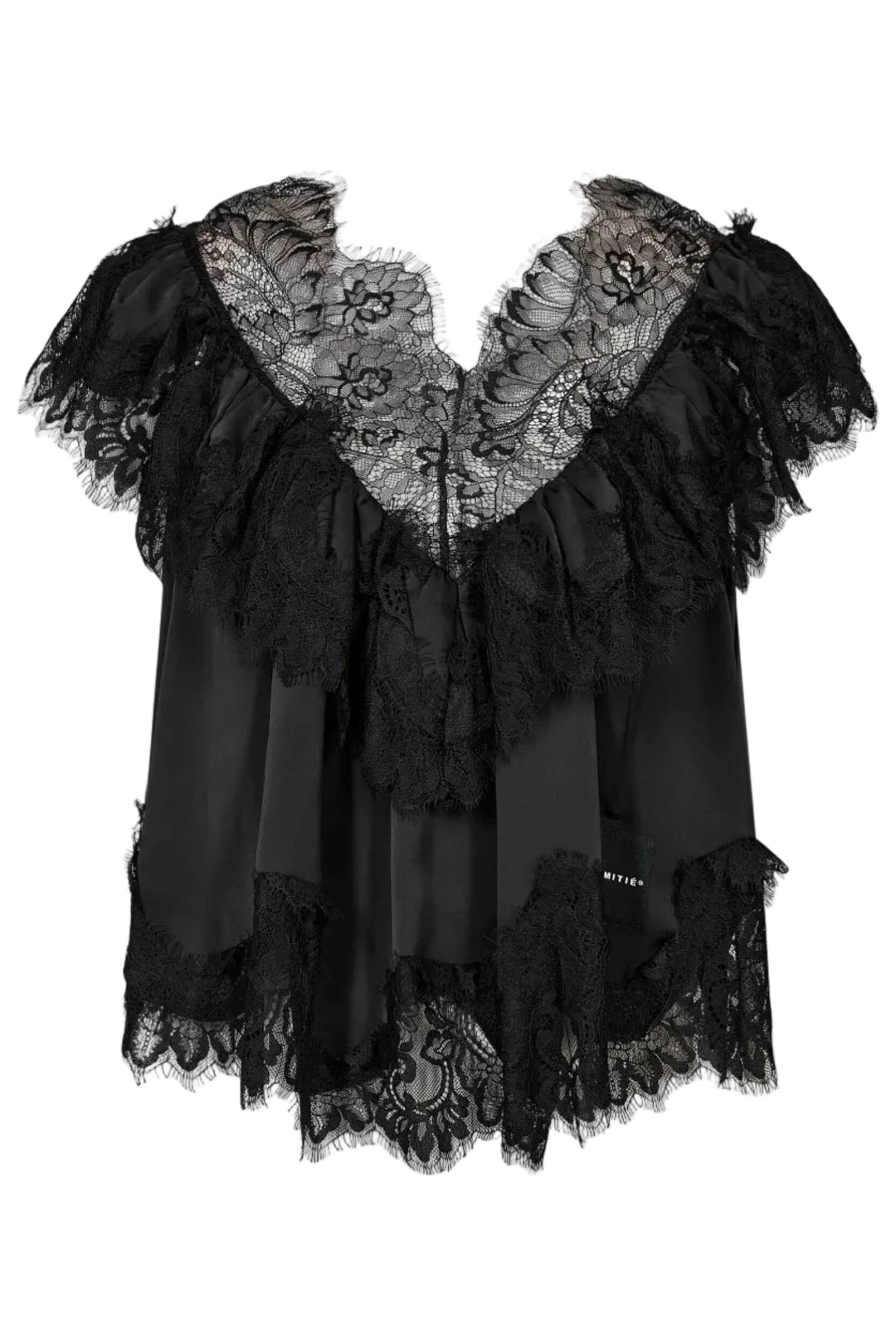 Haute L'Amitié - Sancerre Lace Top Hl10912 - Black Toppe 