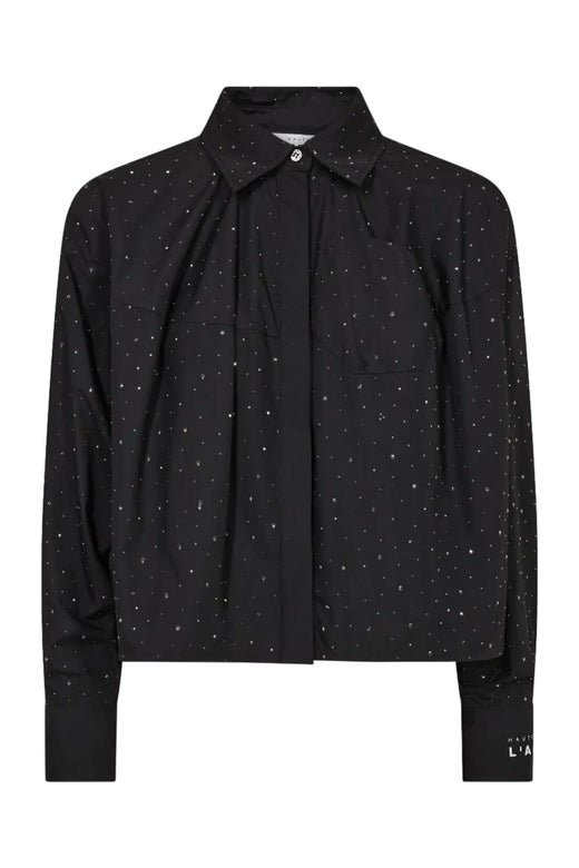 Haute L'Amitié - Sophie Plain Stone Shirt Hl10956 - Black Skjorter 