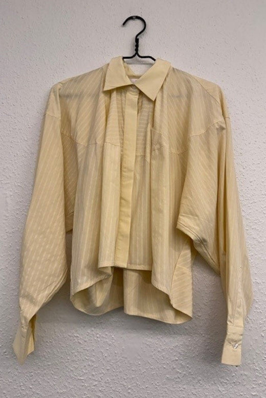 Haute L'Amitié - Sophie Yellow Stripe Shirt HL10751 - Pale Yellow