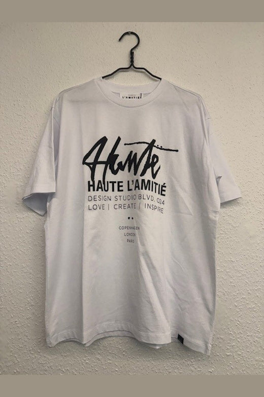 Haute L'Amitié - Studio Loose Tag Tee HL10758 - White