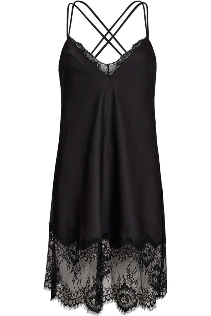 Haute L'Amitié - Vista Lingerie Crop Strap Dress HL10586 - Black Kjoler 