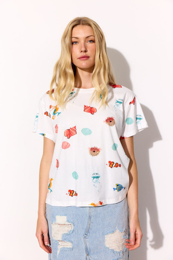 Hunkøn - Azura T-Shirt 26012 - White Ocean T-shirts 