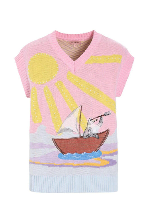 Hunkøn - Bubbles Vest 26001 - Pink Sea Veste 