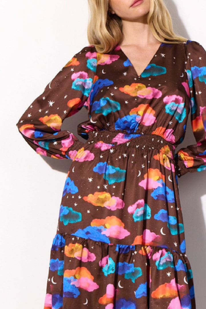 Hunkøn - Sonja Dress 25622 - Cocoa Sky Art Print