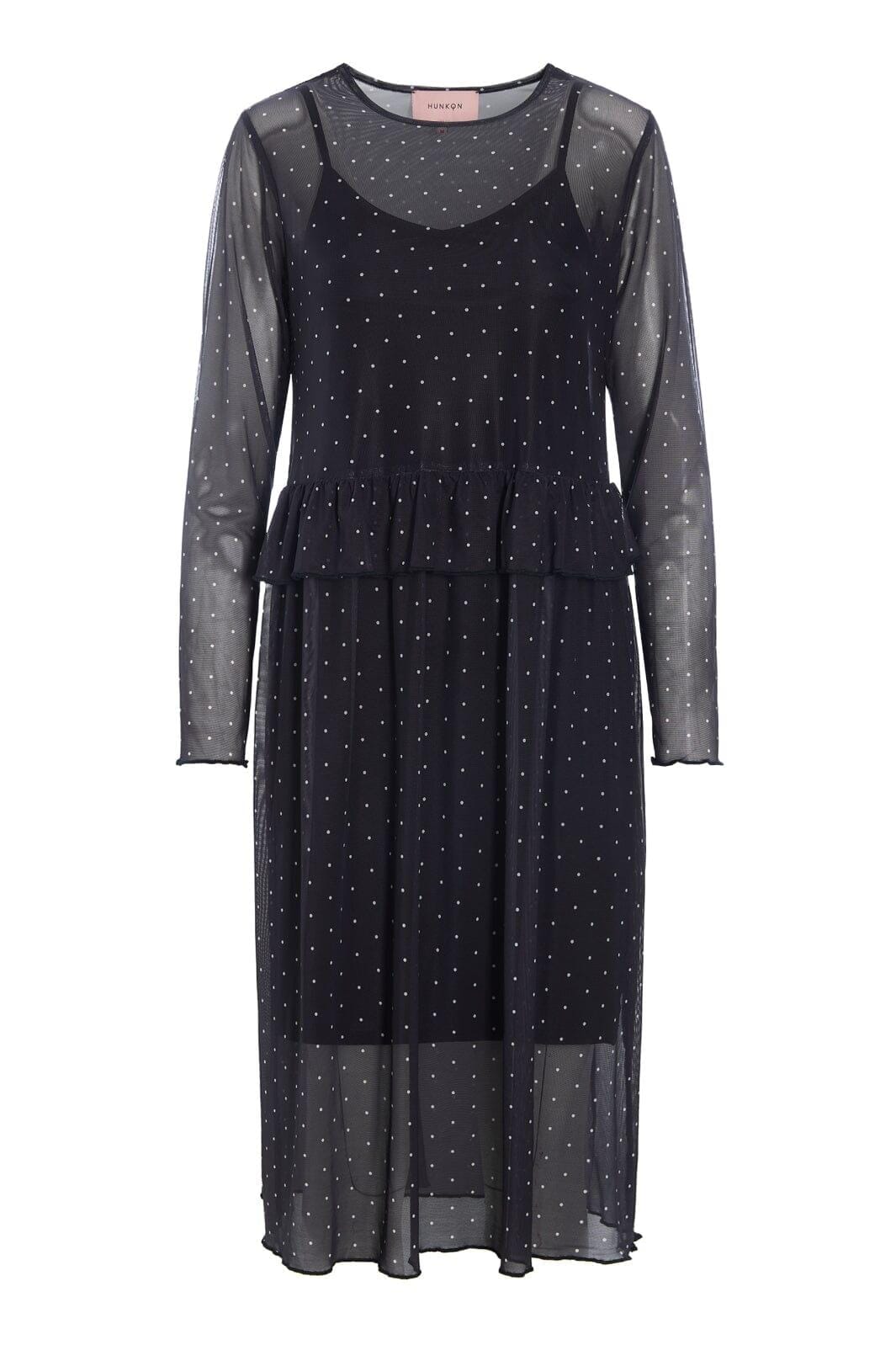Hunkøn - Tova Mesh Dress 25936 - Black Kjoler 