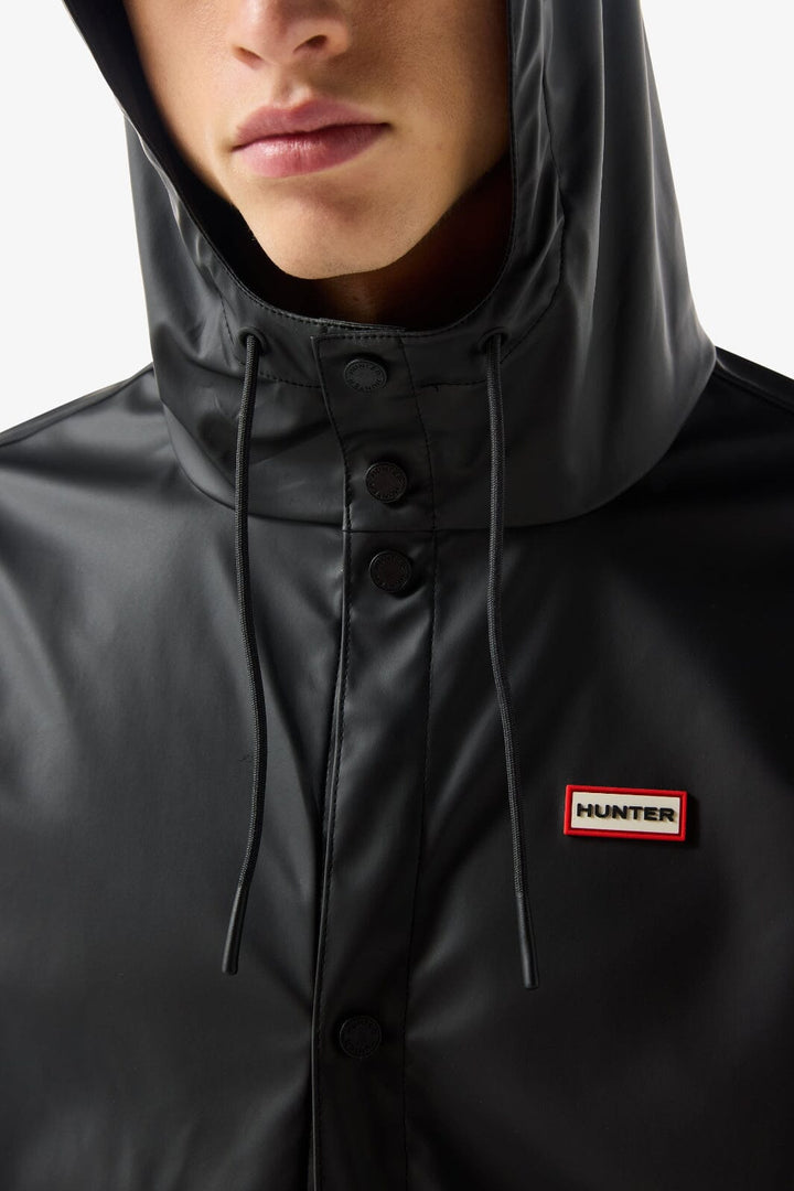 Hunter - Izzy Pu Hooded Jacket Haru0012251hb - Black Regnjakker 