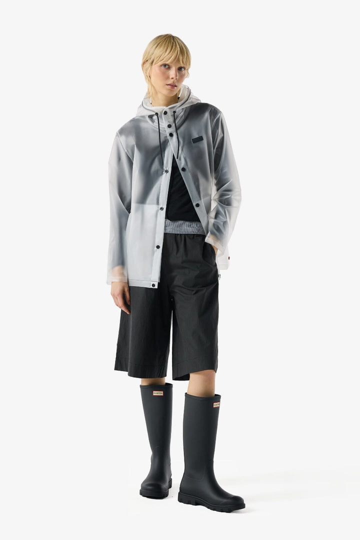 Hunter - Pu Hooded Jacket Haru0001261cm - Clear Matte Regnjakker 