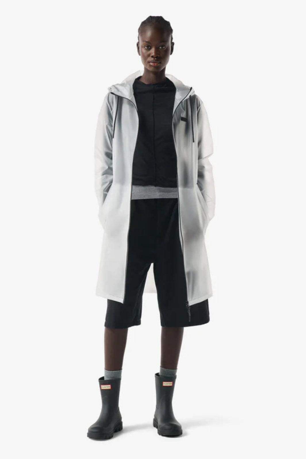 Hunter - Pu Raincoat Haru0003261 - Clear Matte Regnjakker 