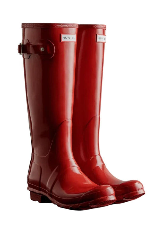 Hunter - Womens Original Tall Gloss Boot Wft1000rglmlr - Military Red Gummistøvler 