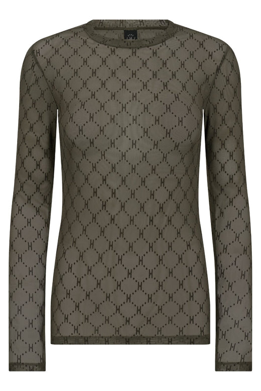 Hype The Detail - Mesh Blouse 300-14 - 11 - Grøn