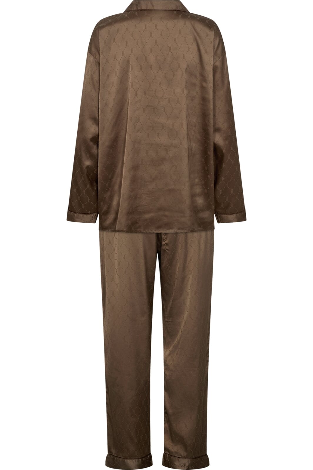 Hype The Detail - Satin Pyjamas 800-43 - 89 Brun Nattøj 
