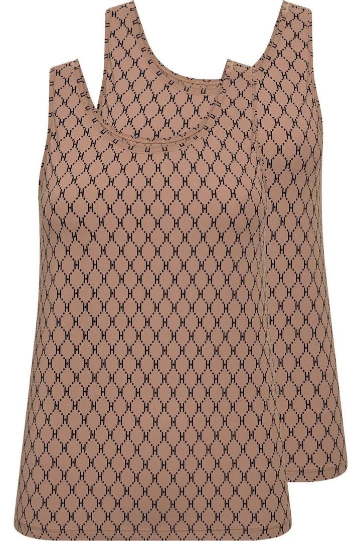 Hype The Detail - Singlet Logo 2Pk 3250-1 - 98 - Brun Toppe 