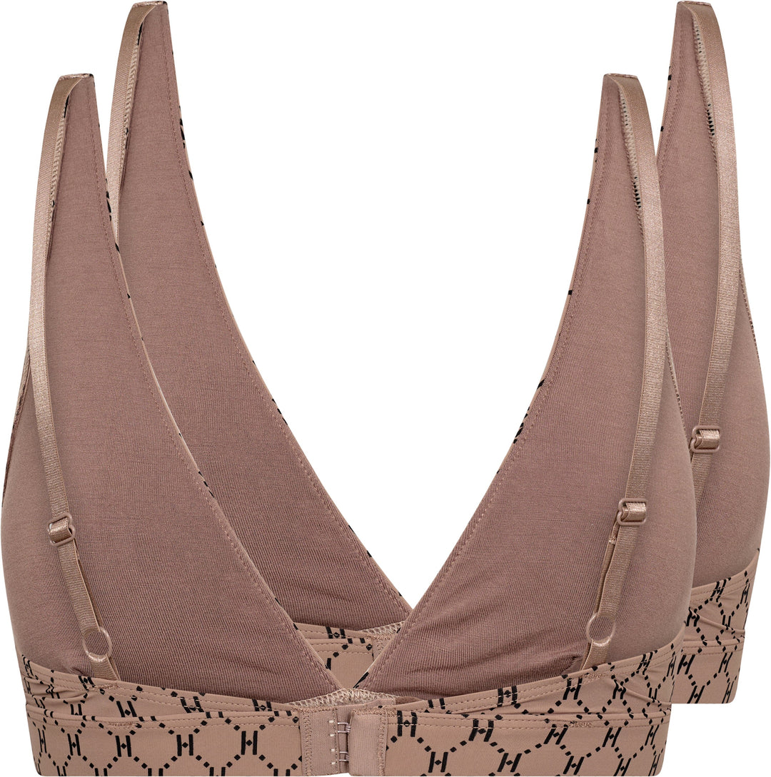 Hype The Detail - Softbra Logo 2Pk 3250-148 - 98 - Brun BH 