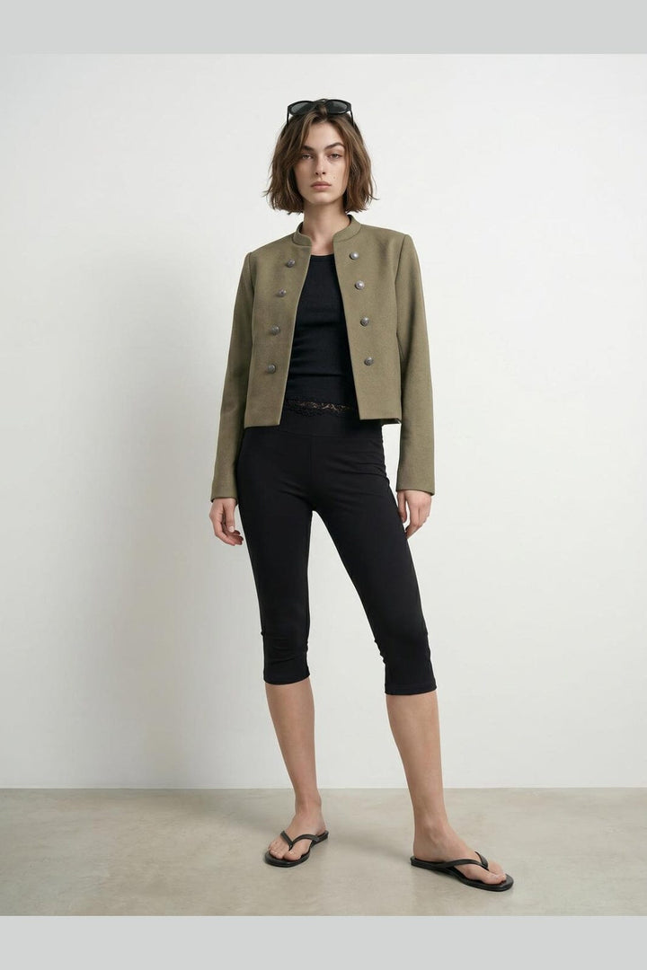 Hypedrop - Hdandrea Cropped Military Jacket 32000627 - 5149892 - Aloe