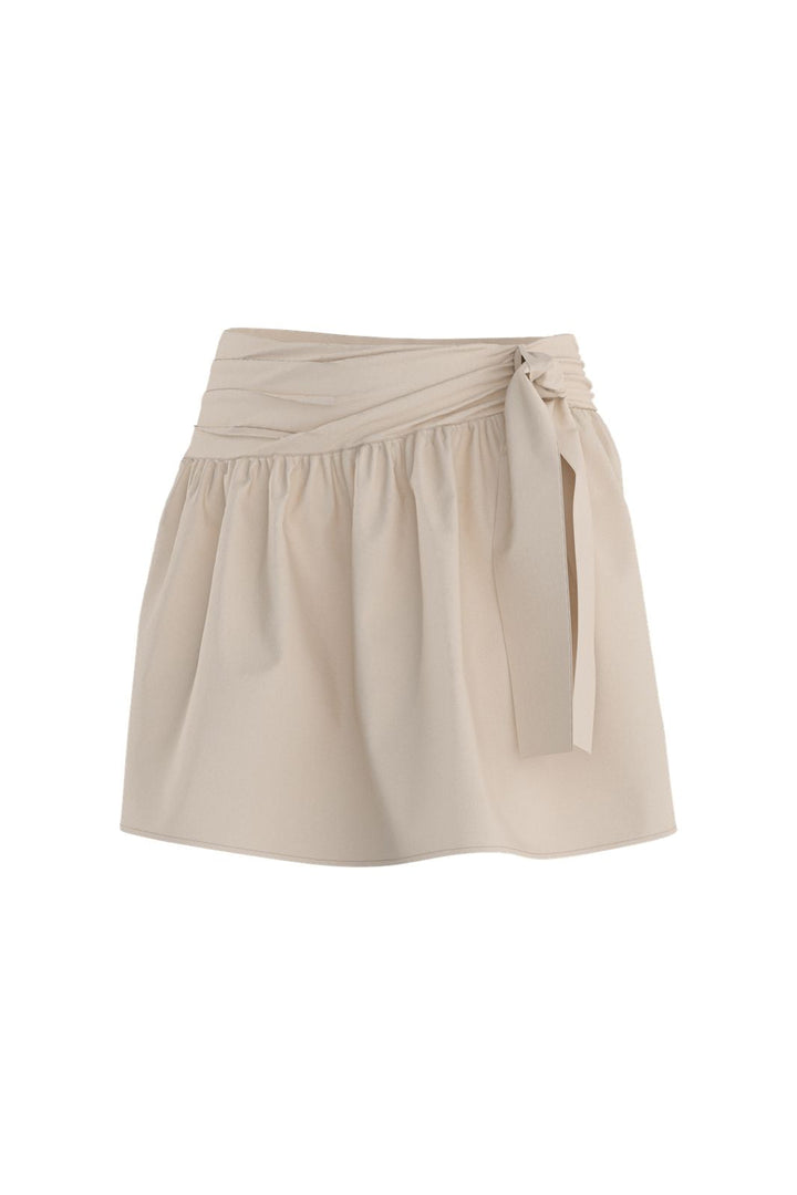 Hypedrop - Hdkaren Wrap Short Skirt 32000846 - 5189343 - White Swan