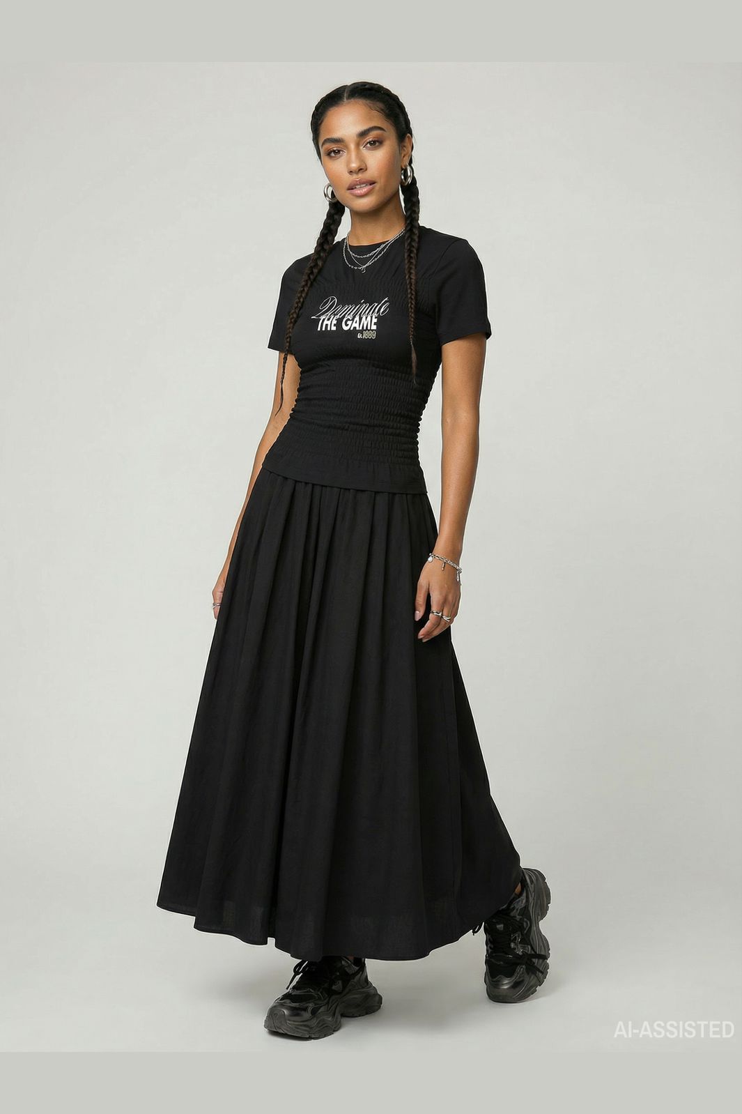 Hypedrop - Hdyolanda Ss Smock Top 32000469 - 5140236 - Black