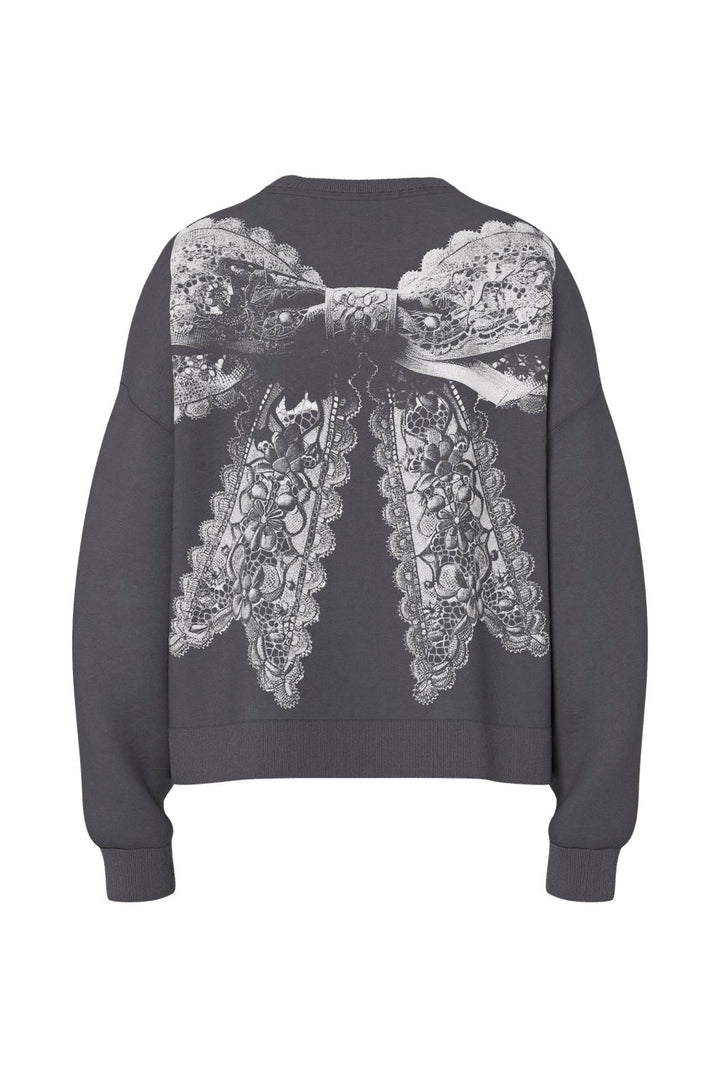 Hypedrop - Hdyumi Cropped Ls Sweat 32000475 - 5130377 - Iron Gate