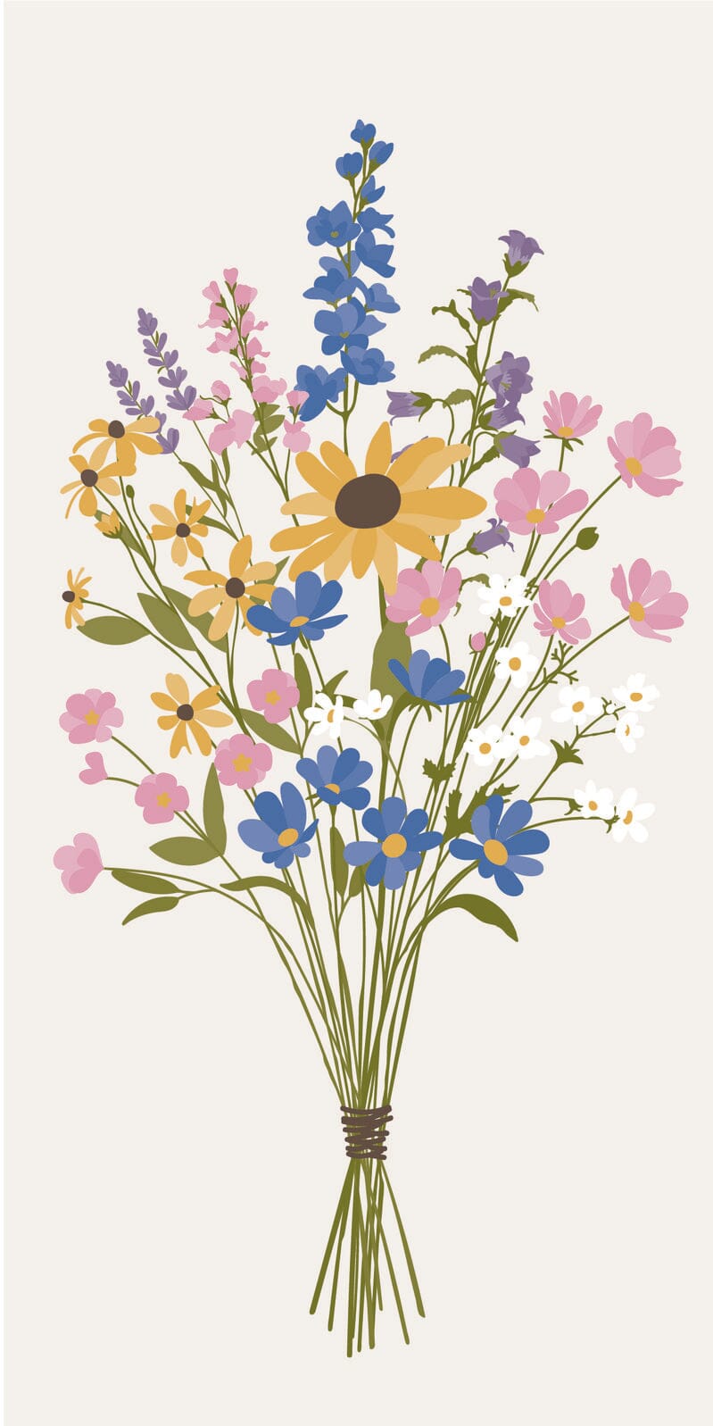 Ib Laursen - Serviet 10x20 cm sommerbuket 16 stk/pk - Papir - 95872-00