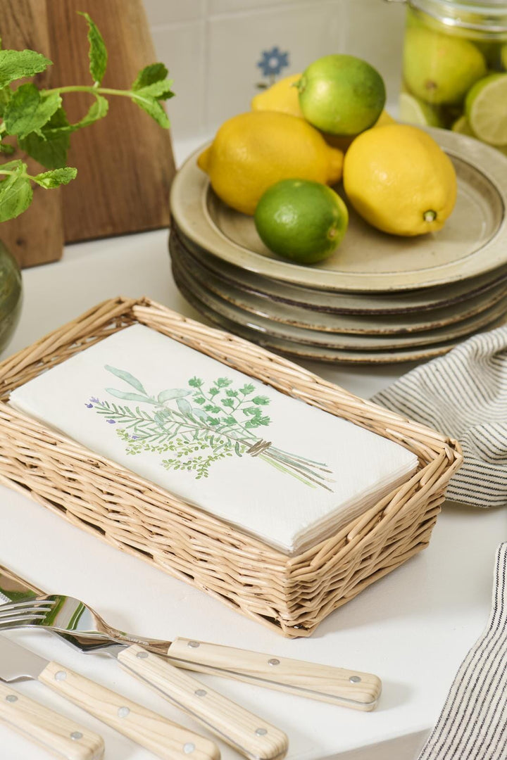 Ib Laursen - Servietkurv aflang passer t/10x20 cm serviet - Hel pil - 29041-00