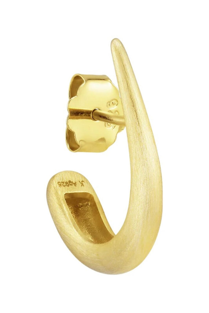 Jane Kønig - Big Orbis Drop Stud BODS-SS25-G - Forgyldt