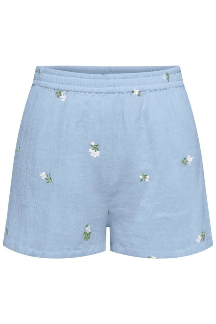 JDY - Jdyalba Shorts - 4941513 Cashmere Blue Embroidery Shorts 