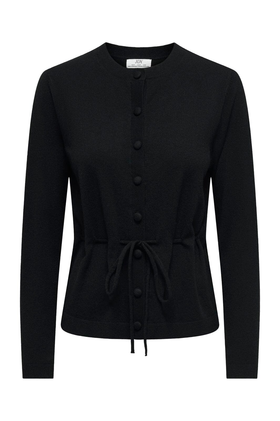 JDY - Jdyamore L/S Tie Cardigan Knt - 5140035 Black
