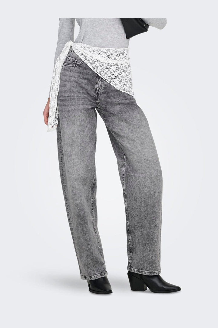 JDY - Jdybailey Barrel Jeans Mg - 5074359 Medium Grey Denim