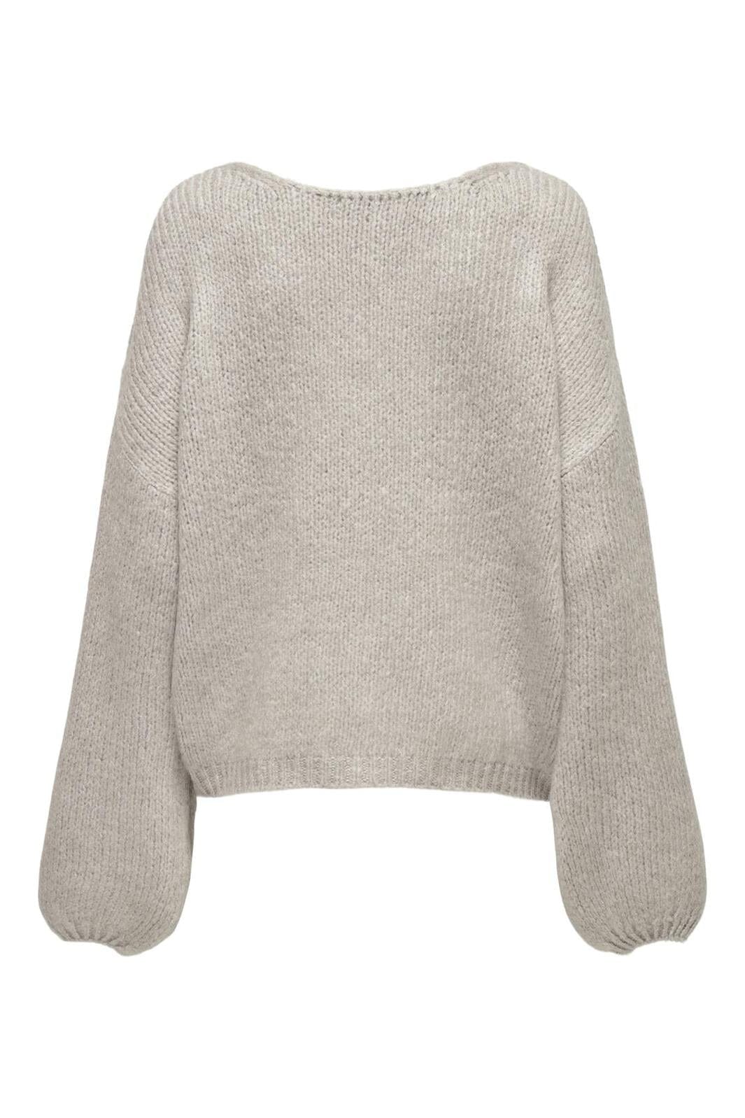 JDY - Jdydinea L/S Reversible Pullov. Knt - 4622743 Chateau Gray