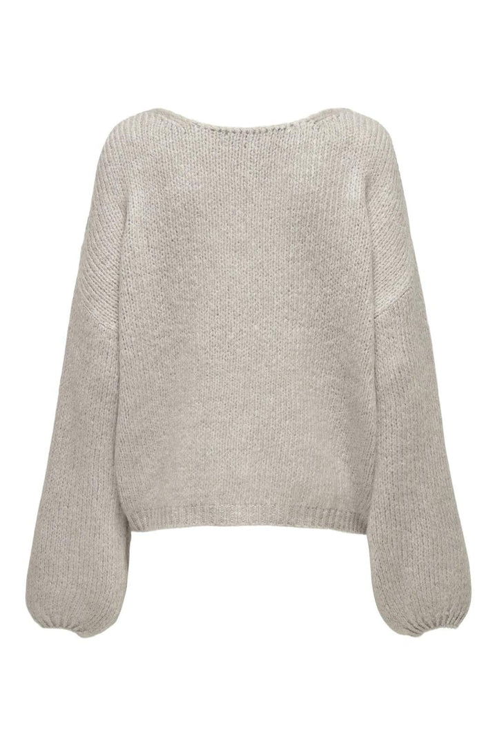 JDY - Jdydinea L/S Reversible Pullov. Knt - 4622743 Chateau Gray